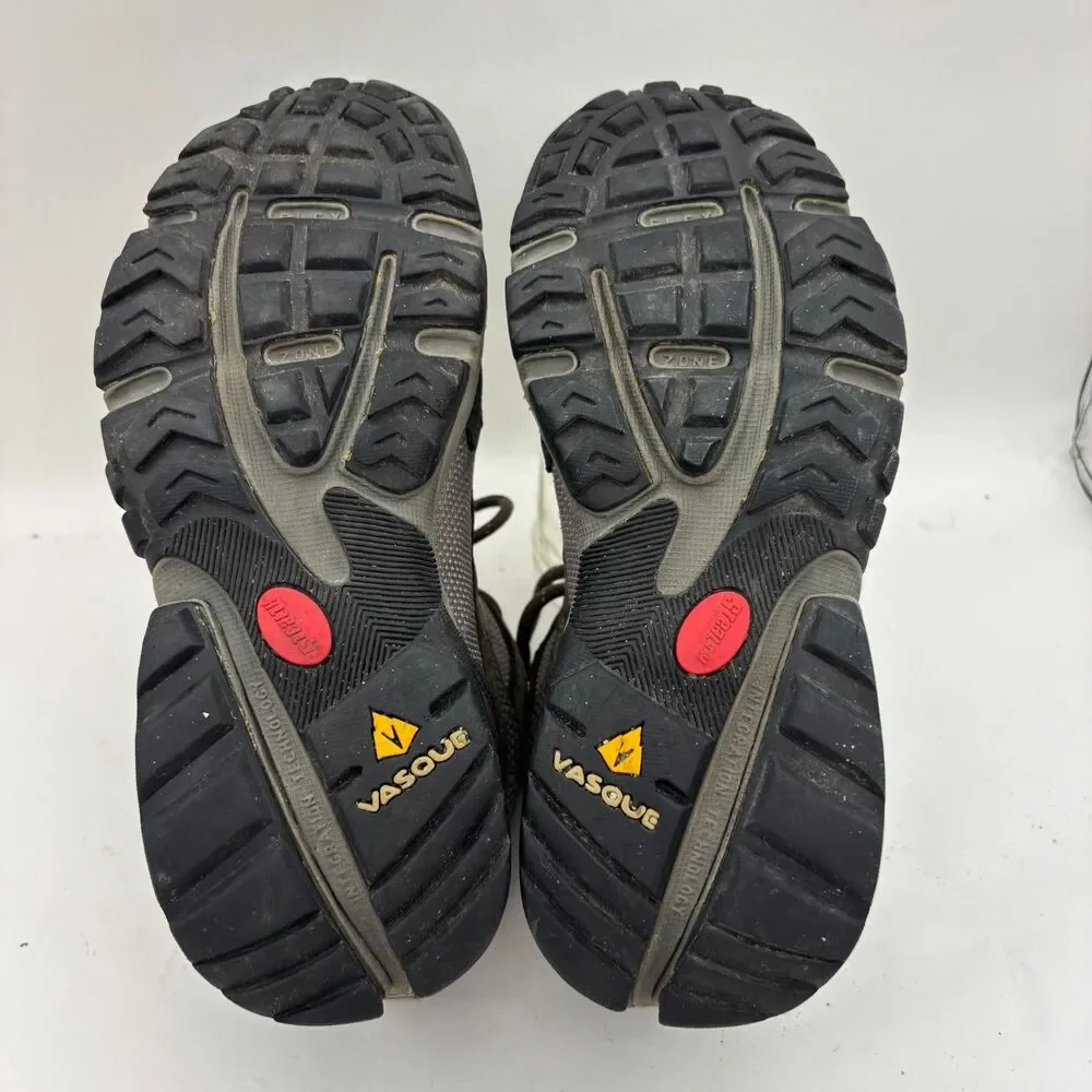 Vasque Womens 7.5 Gore-Tex Leather Hiking Shoes Vibram Trail Outdoor Brown